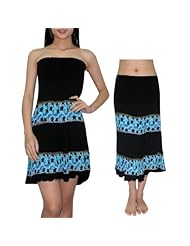 Cotton/Polyamide Elasticized   Waistline Knee Length Crinkled Gathered Shirred Stretchy Summer  Dress