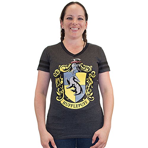 Harry Potter Hufflepuff Jrs V-Neck T-Shirt