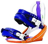 Flux Titan 09 Men's Hard Snowboard Bindings - Multi / Orange