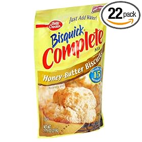 Bisquick Complete Mix, Honey Butter, 7.75-Ounce Units (Pack of 22)