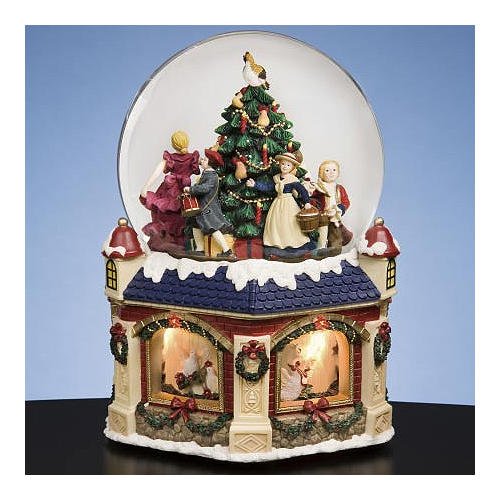 Childrens Toyshop  Toys : The San Francisco Music Box Company Collectible 12 Days Of Christmas Double Rotating Waterglobe Music Box