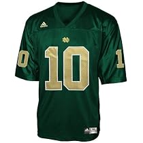 Adidas Notre Dame Fighting Irish #10 Green Replica Football Jersey