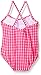 Carter's Girls' One Piece Ruffle Gingham Swimsuit