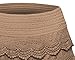 Women's Elastic Waist Tiered Crochet Lace Scallop Hem Casual Mini Shorts