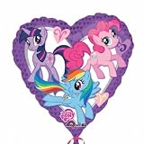 18 Inch My Little Pony Heart Foil Balloon 18 Inch My Little Pony Heart Foil Balloon