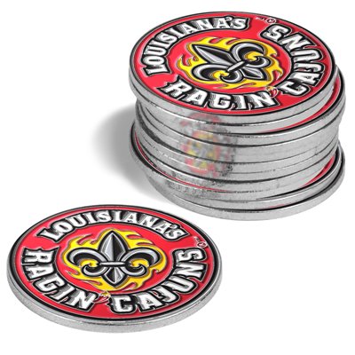Louisiana Lafayette Ragin Cajuns Golf Ball Markers