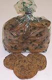 Gourmet Food : Scott's Cakes 1 lb. Brownie Chunk Cookies in a Holly Bag