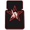 Betty Boop Star 9pc Combo Set Front & Rear Floor Mats  Seat Covers  Steering Wheel Cover  CD Visor & Keychain