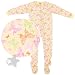 Yellow Butterfly Footed Sleeper Pajamas for Infants, Toddlers, and Girls