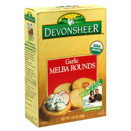 Devonsheer Garlic Melba Rounds, 5.25-Ounce Boxes (Pack of 12)