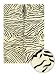Zebra Wool Animal Print Rug Chandra Rugs Antara 105 Off White 2'6