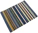 Freckles Stripe Wool Rug, Blue
