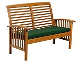 Strathwood Basic Elements 4-Foot Garden Bench with Cushion