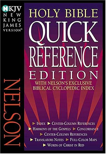 NKJV Quick Reference Bible under Large Print in The Books Store