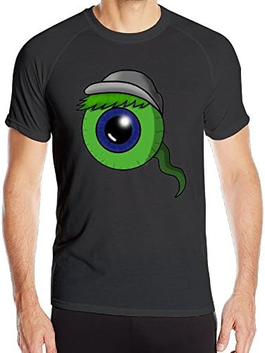 MFET Men's Jacksepticeye Eyeball Game Running T-shirt S Black