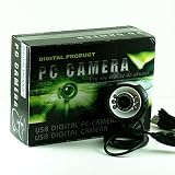 USB 3 LED PC Webcam Camera plus + Night Vision MSN, ICQ, AIM, Skype, Net Meeting and compatible with Win 98 / 2000 / NT / Me / XP / Vista