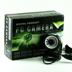 USB 3 LED PC Webcam Camera plus + Night Vision MSN, ICQ, AIM, Skype, Net Meeting and compatible with Win 98 / 2000 / NT / Me / XP / Vista