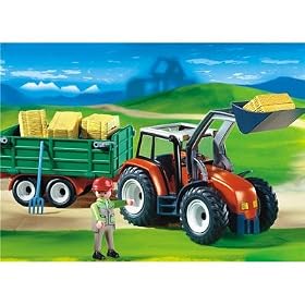 Playmobil - 4496 Tractor with Hay Trailer