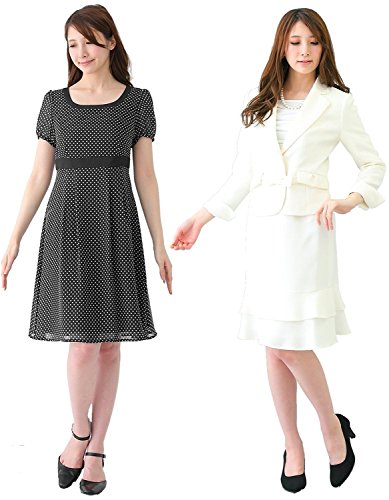 (アッドルージュ) AddRougeドットワンピース3点セットレディーススーツ セレモニースーツ[c562391]