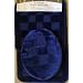 3 Piece Navy + Blue Patchwork Design Bathroom Rug/mat, Contour & Lid Cover Set