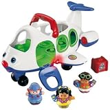 Fisher Price - Jouet Premier Age - Little People - Avion + 3 figurines : le pilote de l'avion, Eddie et Sarah Lynnpar Logitoys