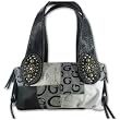 BLACK JACQUARD PATCHWORK PURSE