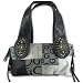BLACK JACQUARD PATCHWORK PURSE