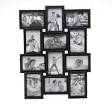 Melannco Espresso Collage Frame, Holds six 4-Inch x 6-Inch and six 6-Inch x 4-Inch Photos