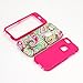 Rosepark 4.7 inch Paisley Flower Pattern Shockproof Hybrid Hard Plastic with Soft TPU Triple Layer Armor Full Body Protective Case Cover for Apple iPhone 6 (Hot Pink)