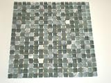 Eigenschaften Mosaikdiscount24  / 1 Netz Glas Stein Mosaik Grey Mix 15