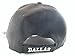 Dallas Adjustable Bent Brim Baseball Cap with Stripes on Bill (Black Star)