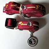 Florida State Seminoles Pet Accessories Set - Medium (6' Leash, Collar, and ID Tag)