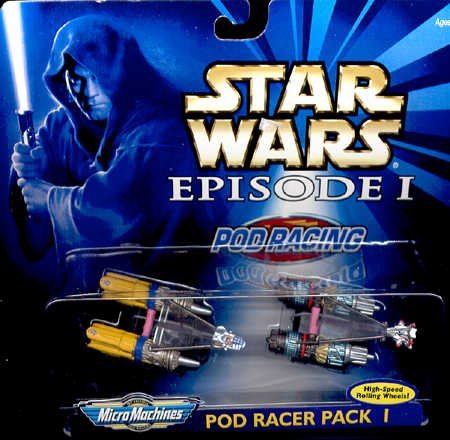 star wars episodei-micro machine pod racing-pod racer pack 1