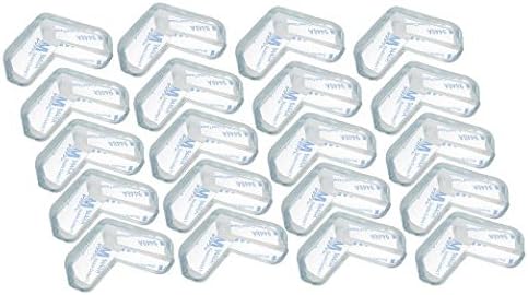 Jiewei Baby Child Kids Safety Soft Silicone L Shaped Table Corner Anti-collision Cushions Guards Protector-20pcs