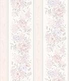 Brewster 499-41643 Floral Stripe Wallpaper, Lavender [並行輸入品]