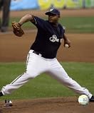 C.C. Sabathia Milwaukee Brewers 8x10 Photo (2008 Pitching)