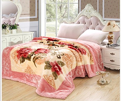 Printing Thickening Double Raschel Acrylic Blankets(08)