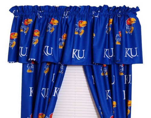 Kansas Jayhawks KU Window Treatments Curtains