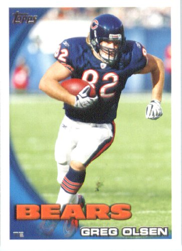2010 Topps NFL Football Card # 234 Greg Olsen - Chicago Bears - NFL Trading Card in a Protective ScrewDown Case!