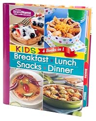 Kids' 4 Cookbooks in 1: Breakfast, Lunch, Snacks, Dinner