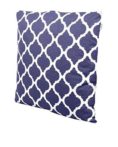 Glam Home Cuscino Amir Blu/Bianco