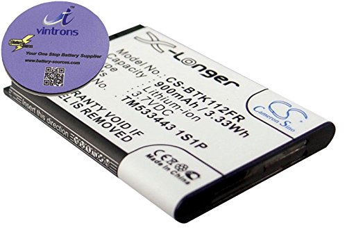 VINTRONS Replacement Battery for CALLSTEL BFX-300 (900mAh/3.33Wh),