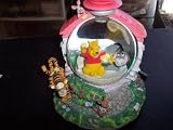 Winnie the Pooh in the Cottage Snowglobe