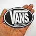 VANS SINCE 1966 SKATEBOARD BLACK PATCHES # WITH FREE GIFT
