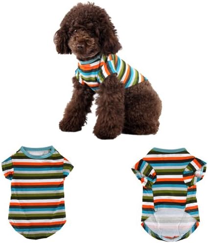 Pet Clothes Pet t-shirts for Large Dogs Stripe Pet Clothes for Boys/Girls