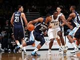 Memphis Grizzlies v Washington Wizards: Rudy Gay and Al Thornton Photographic Poster Print by Ned Dishman, 42x56