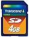 Electronics : Transcend 4Gb Secure Digital Flash Memory Card