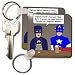 Search : Rich Diesslins Funny General Cartoons - Super Hero Parody with Batman and Captain America at the bar - Key Chains
