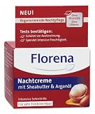 Florena Gesichtspflege Nachtcreme mit Sheabutter und Arganöl, 50 ml