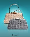 Metal Frame with Shiny Sequins Box Style Clutch Evening Bag